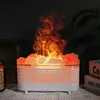 Colorful flame-mineral salt white
