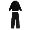 Black 1/4 zipper set-straight