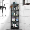 Étagère de rangement [Noire, 5 niveaux, avec roulettes]