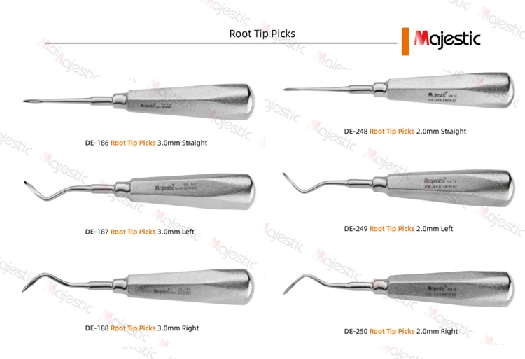 ODM 2mm Straight Serrated Dental Elevator - Stainless Steel Surgical Instrument
