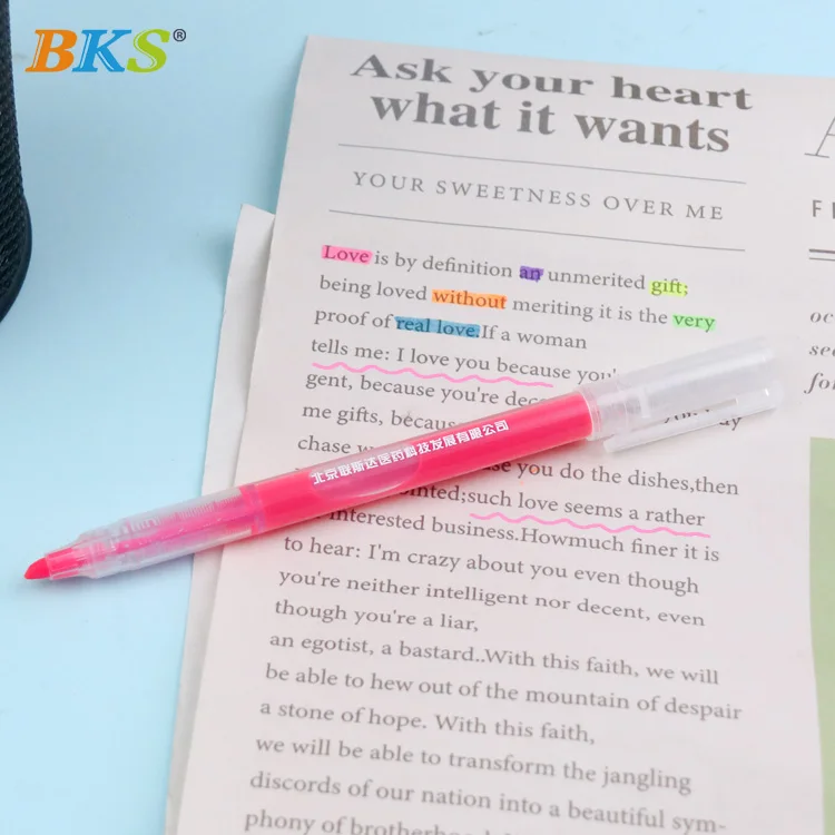 Wholesale Customized Waterproof Paint Color Maker Highlighter Pen for Students Sign