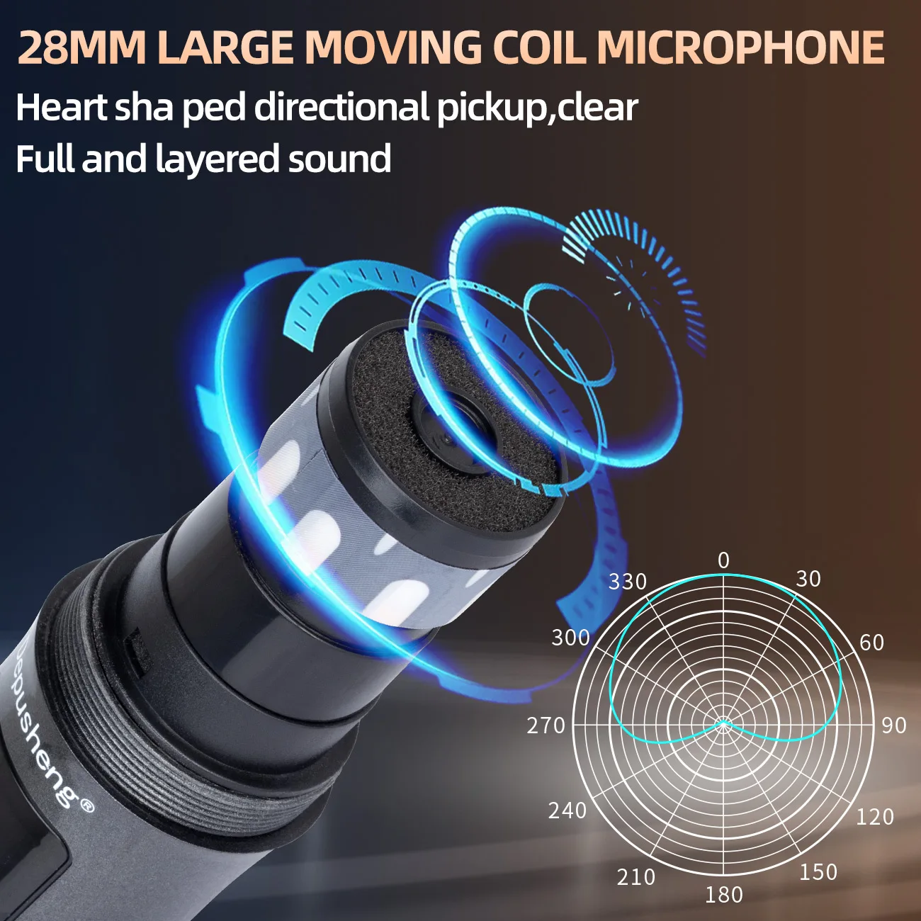 Factory Direct Sales Depusheng W4 Usb Dual  Sing2 Handheld Professional Portable Wireless Karaoke Microphone