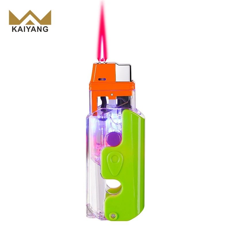 cigarette lighter with knife Lion Flame/gas at 350/piece in New Delhi Mini Automatic Knife w/ Lighter