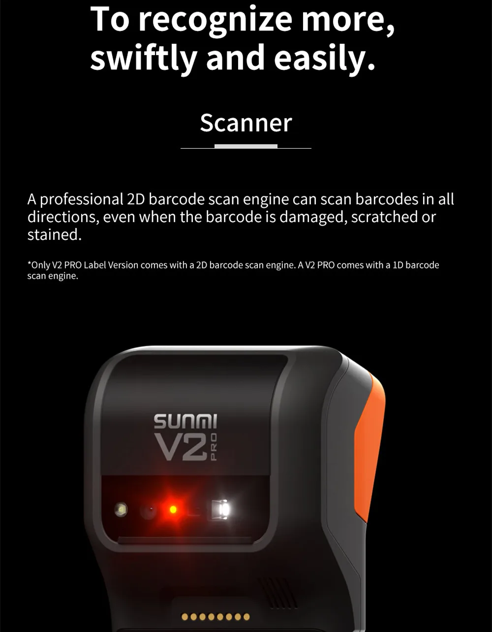SUNMI V2 Pro NFC: Registradora de Ponto Android Portátil com