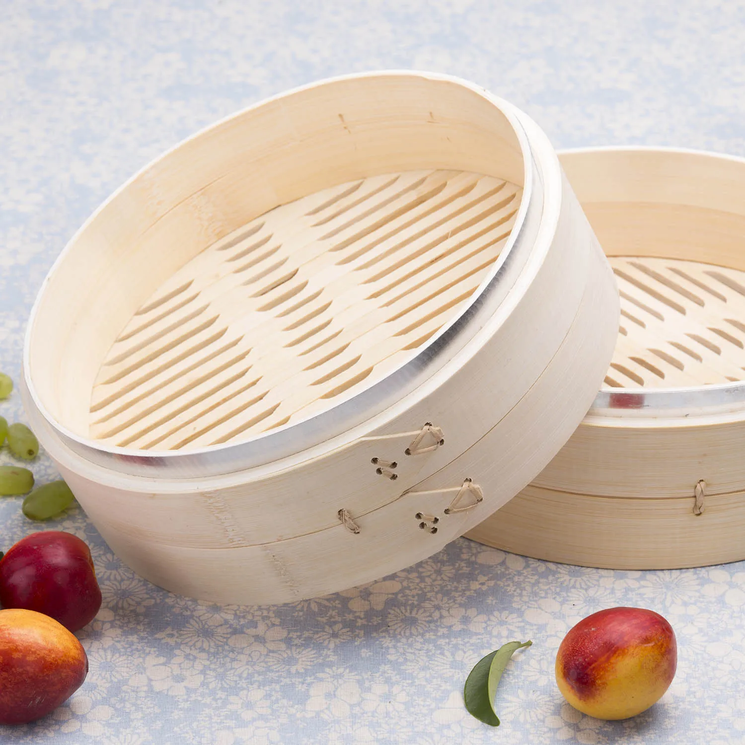 OEM ODM Handgefertigter 4-24 Zoll Metallrand-Bambus-Dampfkorb zum Dmpfen  von Bao Buns, Dim Sum, Dumplings, Reis und Gemse im Dampftopf| Alibaba.com