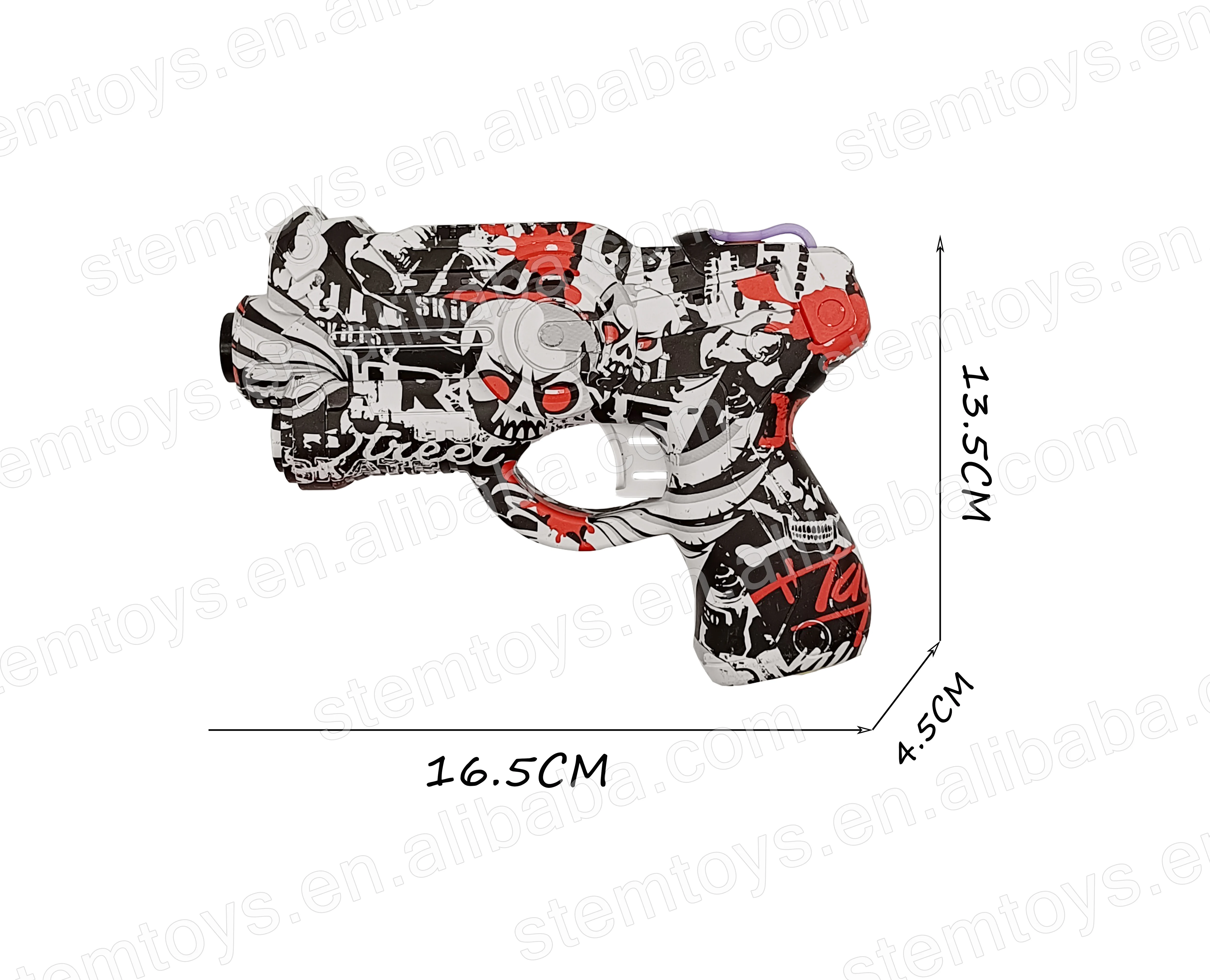 2022 New Arrival Auto Bubble Light Sounds Toy Gun High-Speed Plastic Pistol Outdoor Toys Water Bullet Super Grow Future Thinking