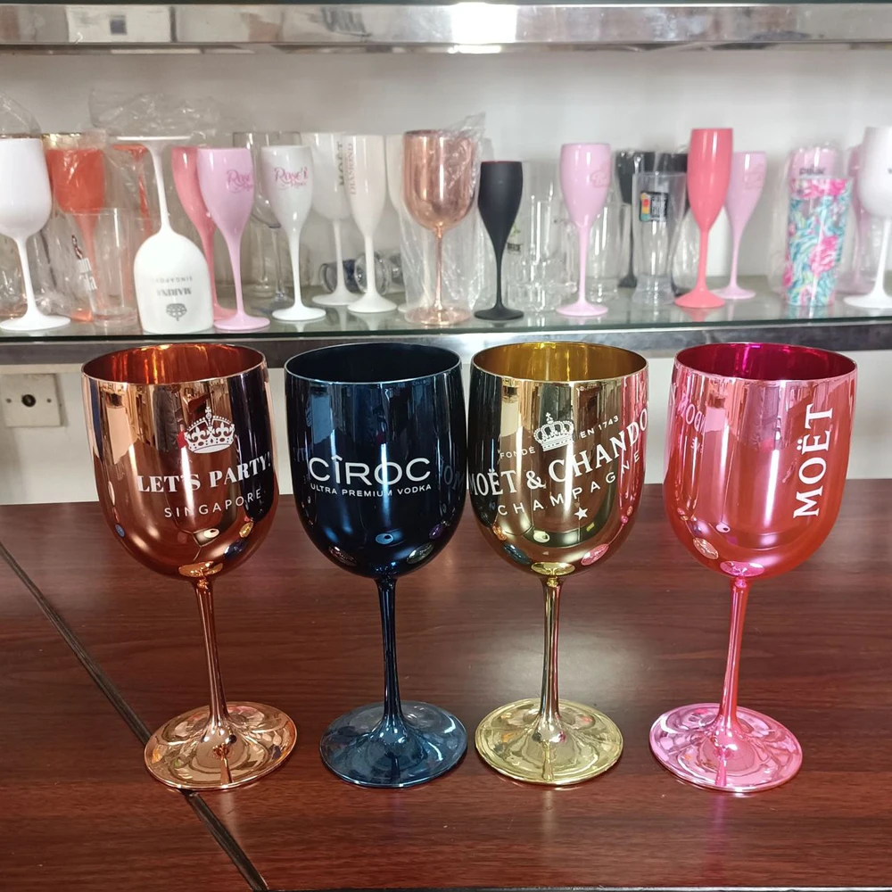 Bst Colored Plastic Acrylic Wine Glasses Wholesale,Unbreakable Goblet