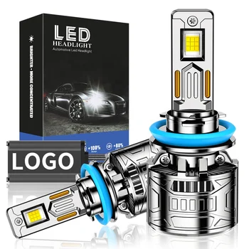 Latest Design Y16 Silvery 190W High Power LED Headlight Directly Replace H1 H4 H7 H11 9005 9006 9012 Universal LED Light for Car