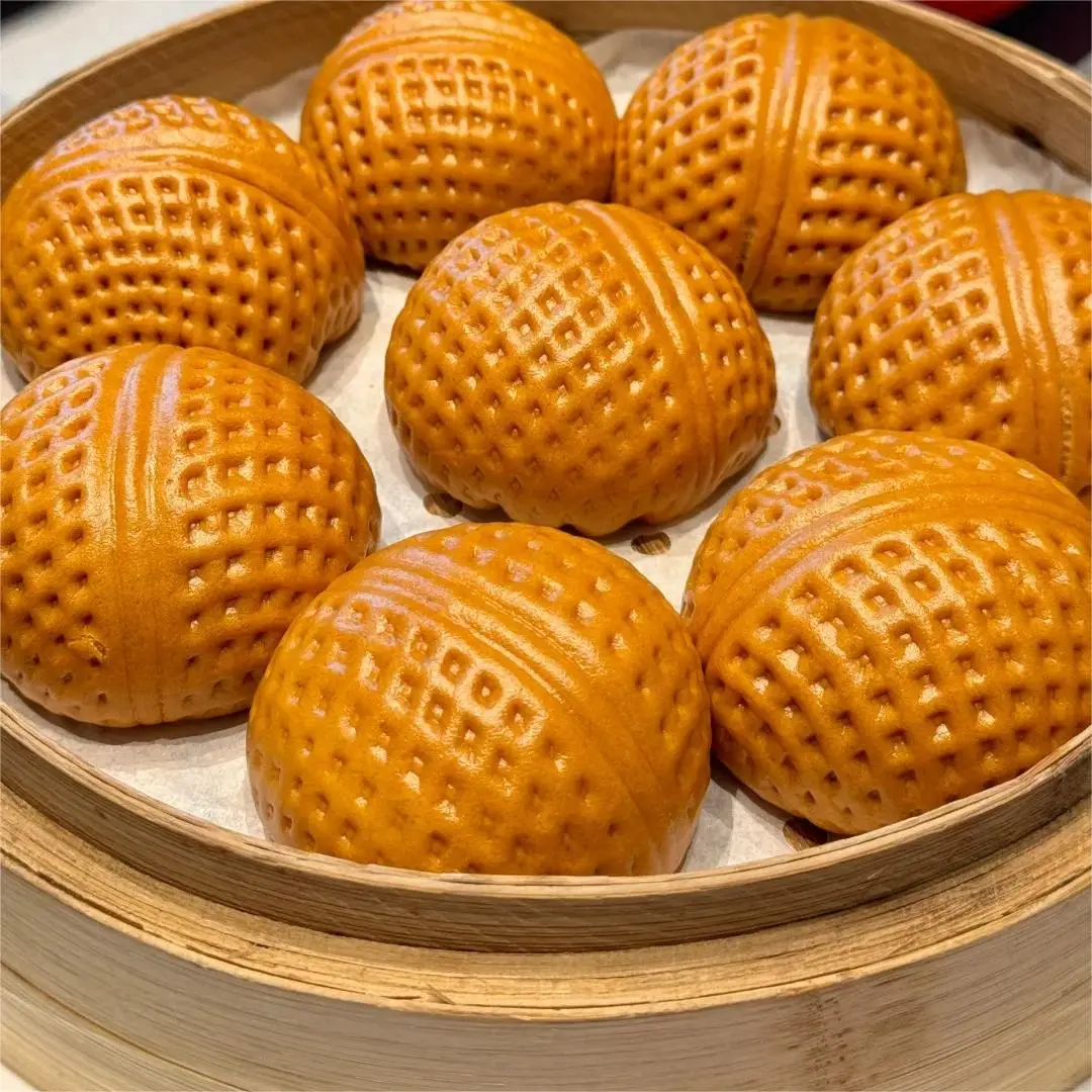Chinese Snacks Dim Sum Sweet Food Frozen Steam Walnut Bun Pau With Jujube Halal Food