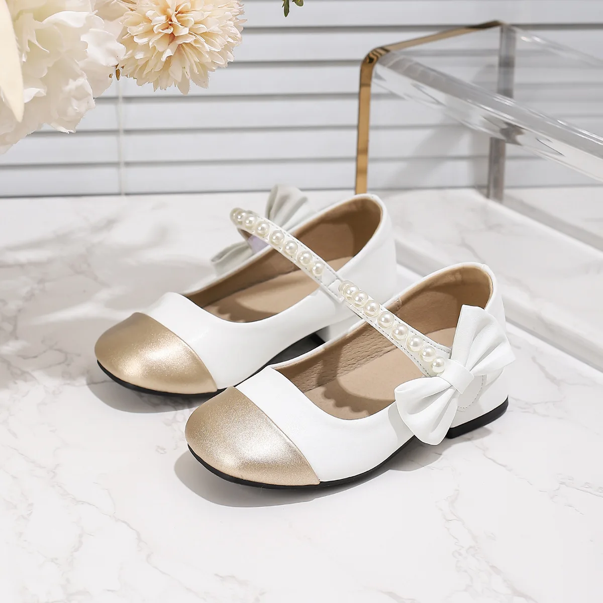 Kids Shoes for Girls High Heels Wedding Party Dress Soft Sole