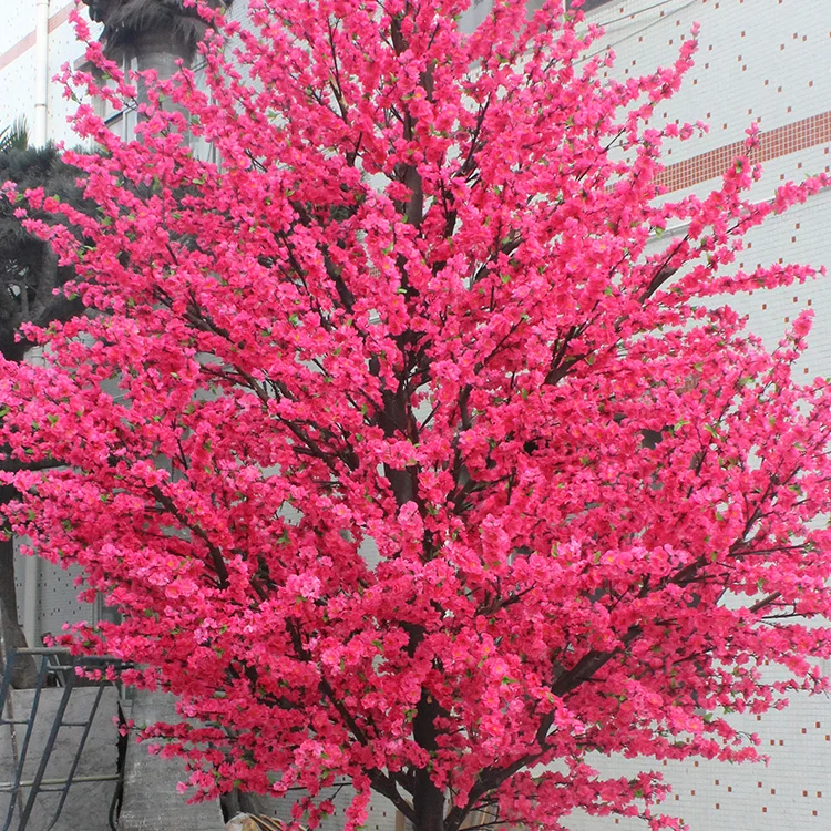 
 Китайский поставщик, оптовая продажа, искусственное Персиковое Цветочное дерево, искусственное вишневое дерево для свадьбы  