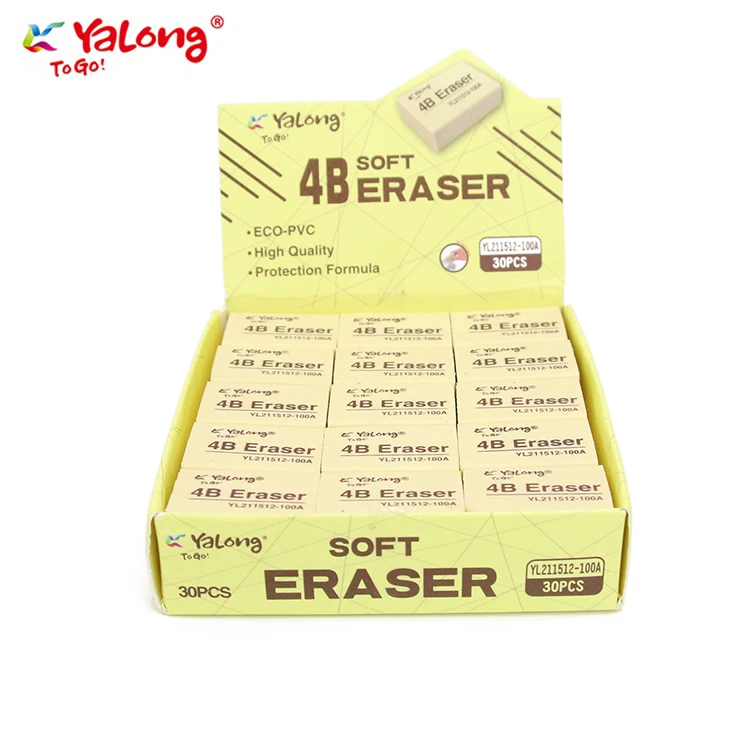 Классический нетоксичный ластик-карандаш Yalong канцелярские товары для студентов однотонные на заказ новый стиль