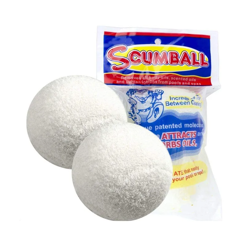 White Color Fluffy Scum Sponge For Hot Tub Spa Absorb Oil Scum From