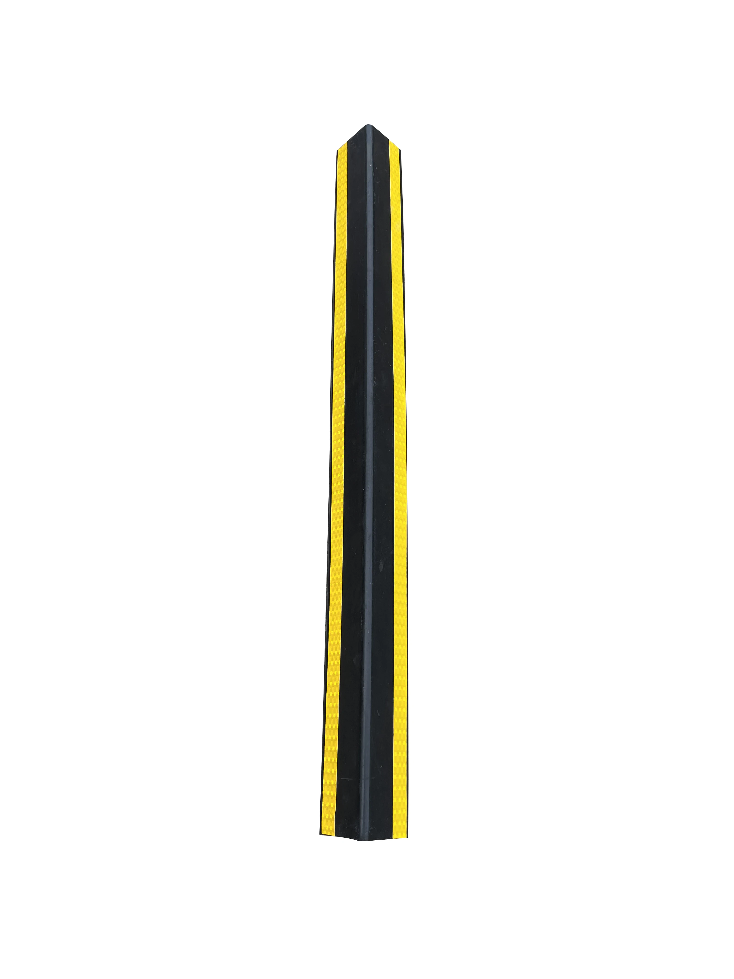 Hot Sale 1000*100*10mm Rubber Corner Guard Wall Garage Corner with Iron Edge Safety Protector for Roadways supplier