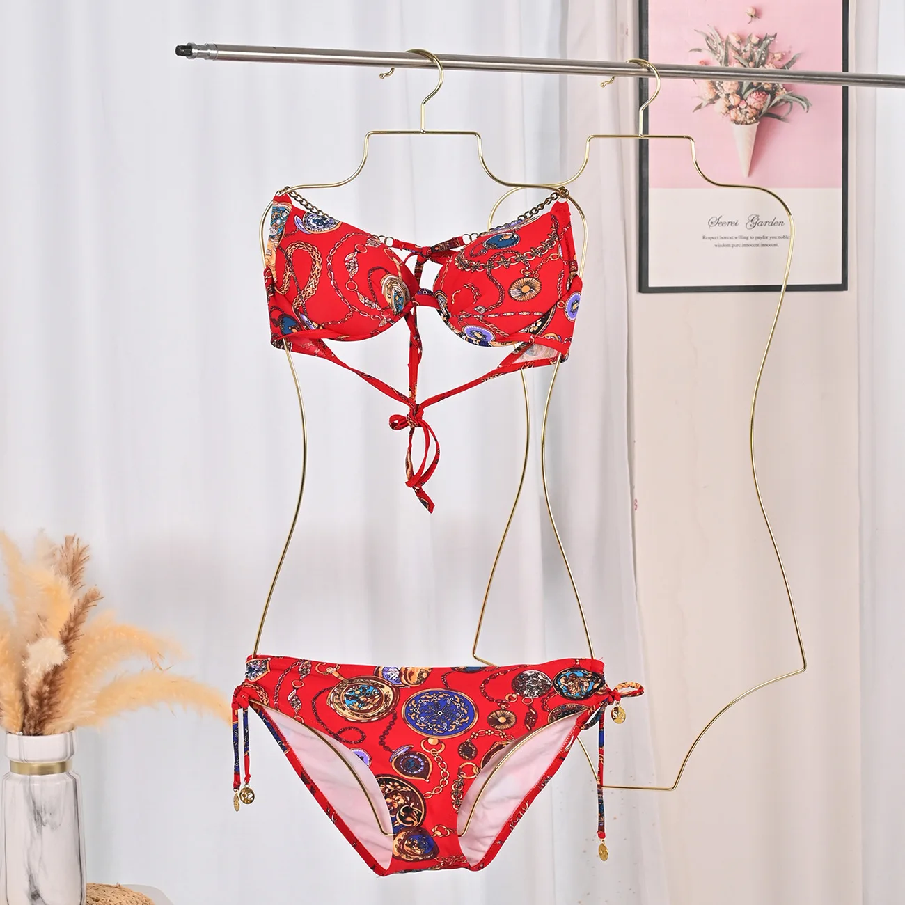 2025 Durable Silver Metal Hanger Body Shape Metal Bikini Swimwear Hanger for Adults Kids Wardrobe Swim Suit