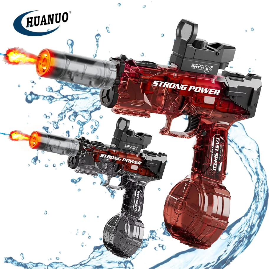 Lot De 2 Pistolets à Eau Effet Feux D'artifice - Buse Spéciale Pour Concerts, Piscine, Fêtes - Jouet Adulte Enfant - 8