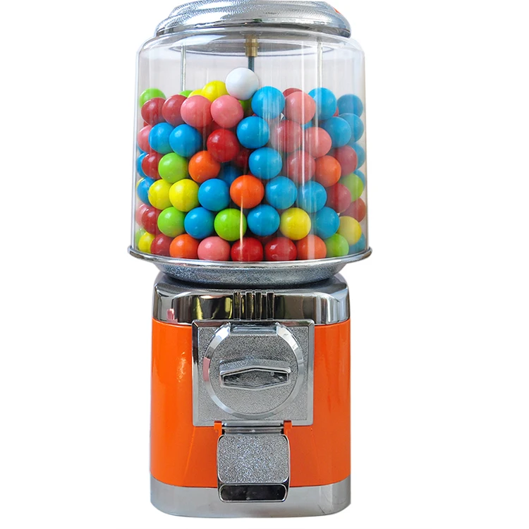 Distributore automatico di caramelle rosse distributore di Gumball corpo in  metallo resistente con serratura a chiave per negozio di giochi a casa -  AliExpress