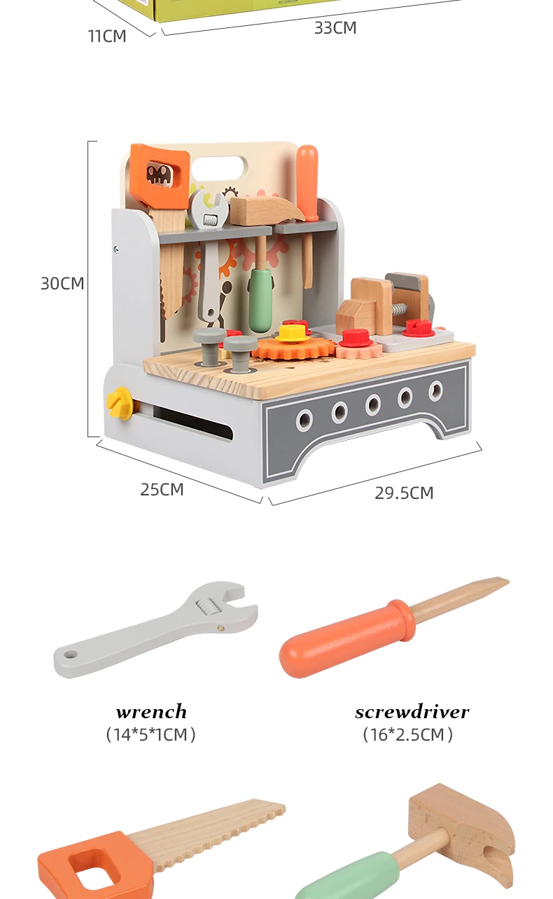 Wooden Multifunctional Simulation Maintenance Table Toolbox preview 5