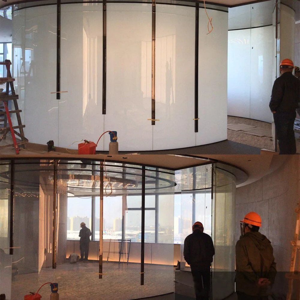 Electric Intelligent Switchable Mirror Glass for Privacy