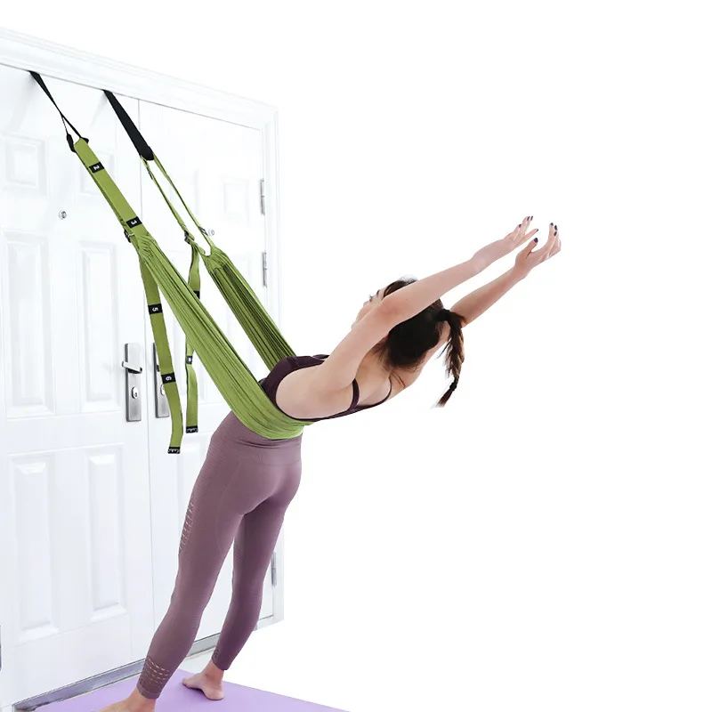 Yoga Stretch Rope & Assist Band U2013 Ballet, Gymnastics, Backbend Trainer, Rainbow 705353389290