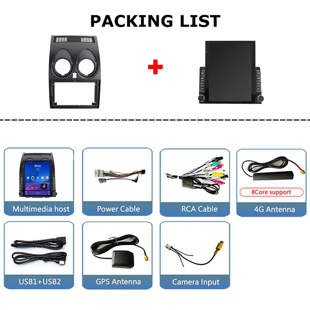 9.7" Vertical Style Tesla Screen Android Car Radio for Nissan Qashqai 1 J10 2006-2013 Caraply GPS Navigation Multimedia Player
