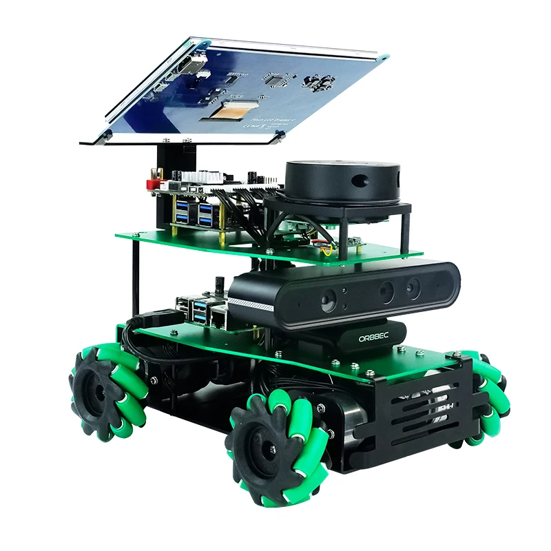 ROSMASTER X3 Robot with Mecanum Wheel Laser Based on Python and ROS2 for Jetson NANO 4GB SUB Orin Nano Orin NX SUPER RPi 5