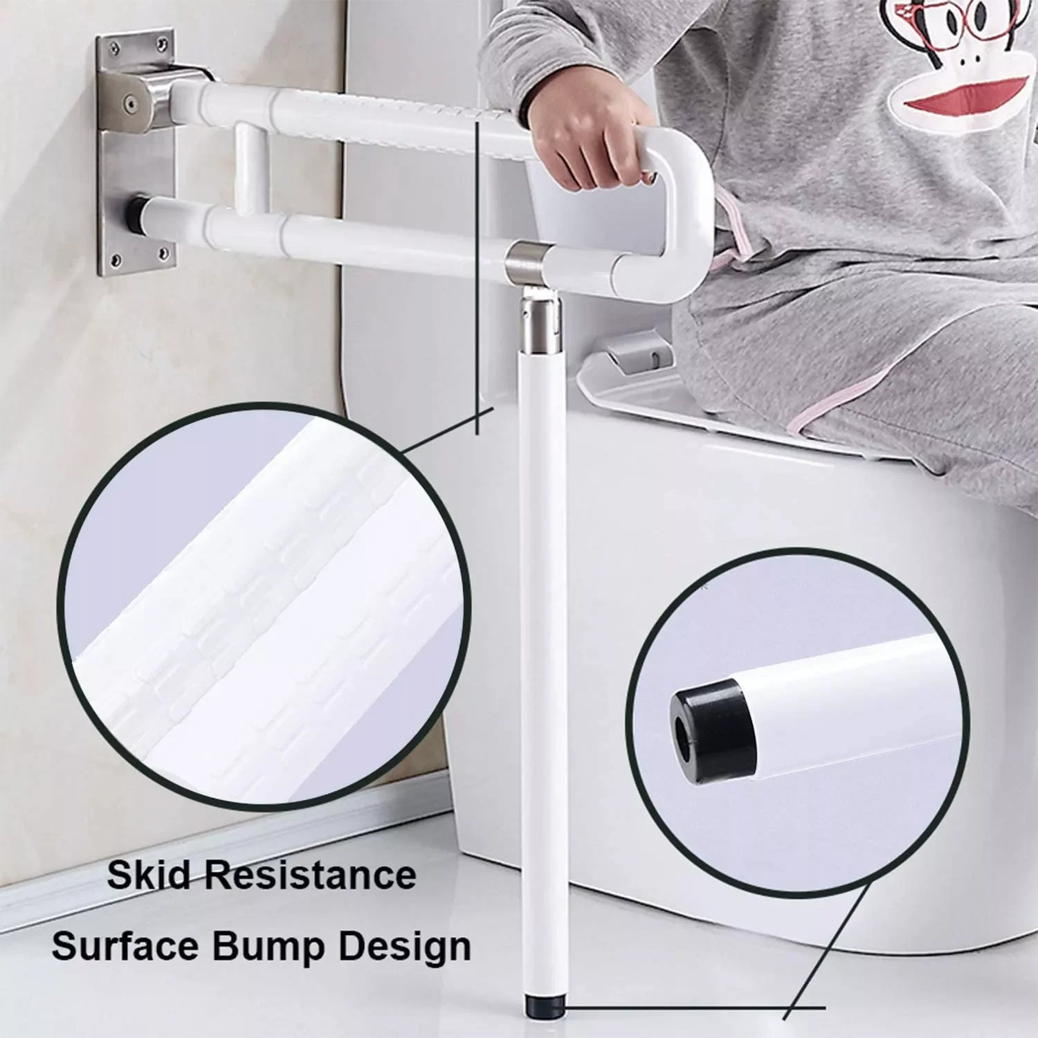 Abs Nylon Accessible Disabled Toilet/bathroom Grab Bar Of Handicap For