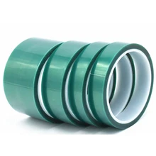 High Temperature Surface Protection Silicone Adhesive Heat Proof Insulation Green Pet Polyester Tape