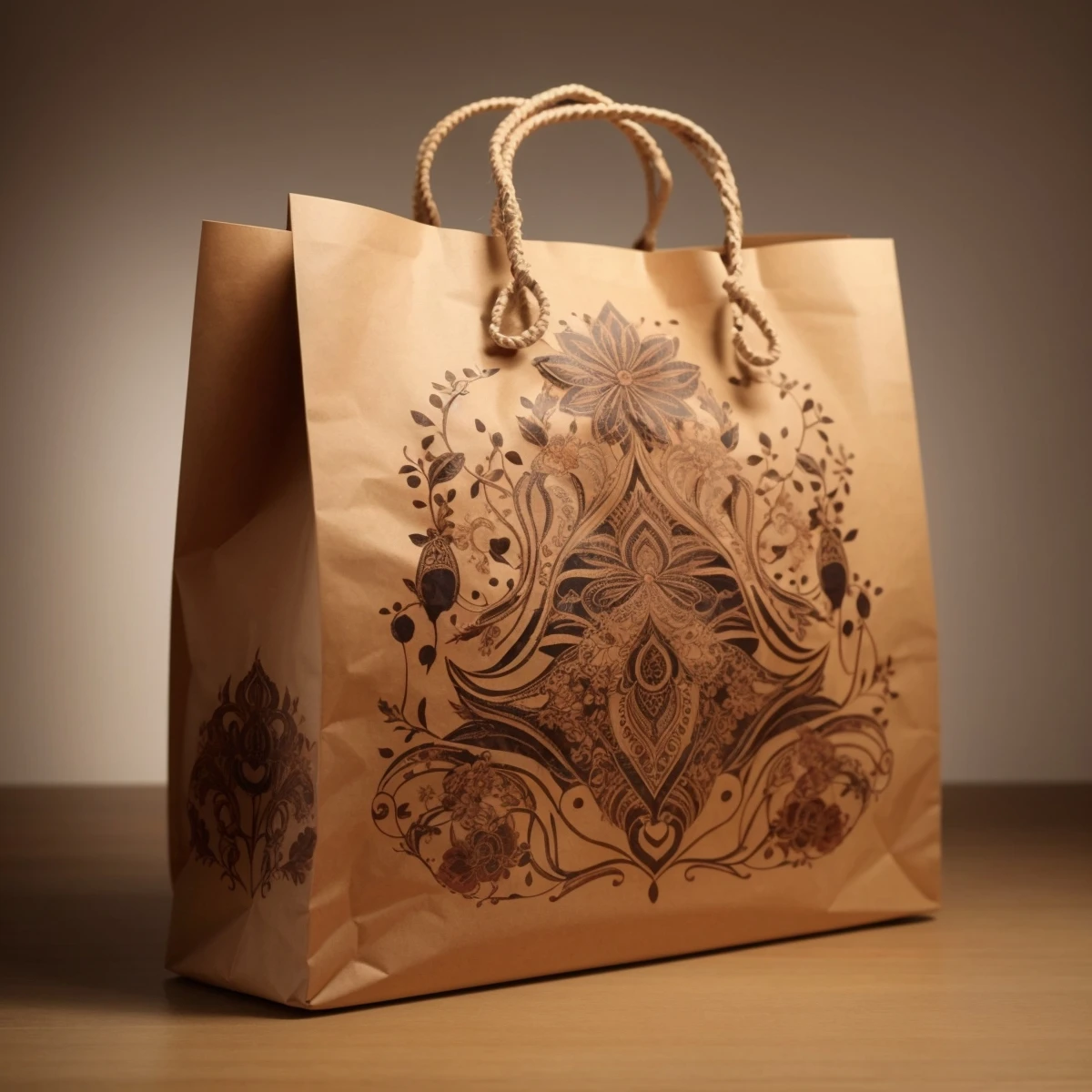 Printing Shopping Paper Bag Wholesale Custom Luxury Famous Brand Gift Floral Kraft Paper Carton Packing Offset Printing Accept