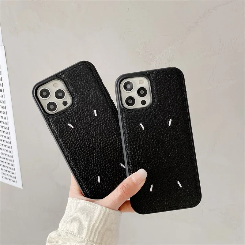Luxury Lychee Leather Phone Case For iphone 13 12 mini 11 Pro Max 7 8 plus X XR XS Max SE 2020 Back Cover Full Protection Cases