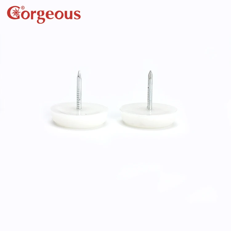 Gorgeous feet glide nail protector tack glide nail furniture chair table leg feet glide silicone flat rubber desk foot nail