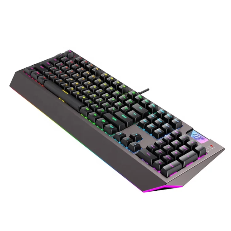 Kb872L Havit Keyboard Gaming Standard Desktop Ergonomic Full Pc 104 Keys Rgb Mechanical Keyboard Oem for Gamers