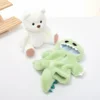 30cm White bear with Green outfit