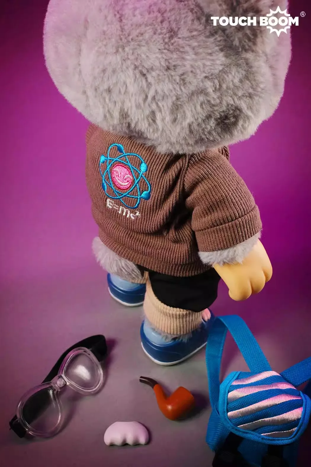 Touch Boom Einstein Rebellious Bear Plush Doll - Collectible Toy