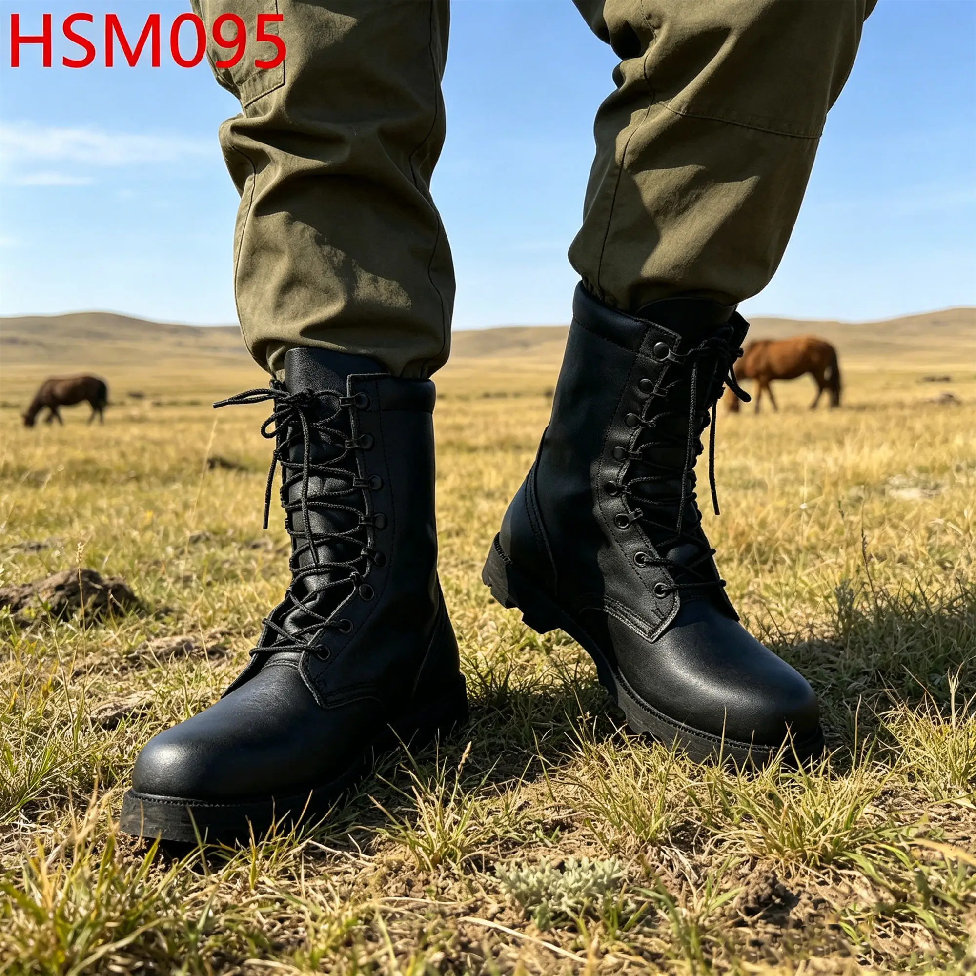ZYF,Bushcraft Expedition Full Natural Cow Leather Altama Combat Boots No Marking Rubber Outsole Patrol Boots for Retail HSM095