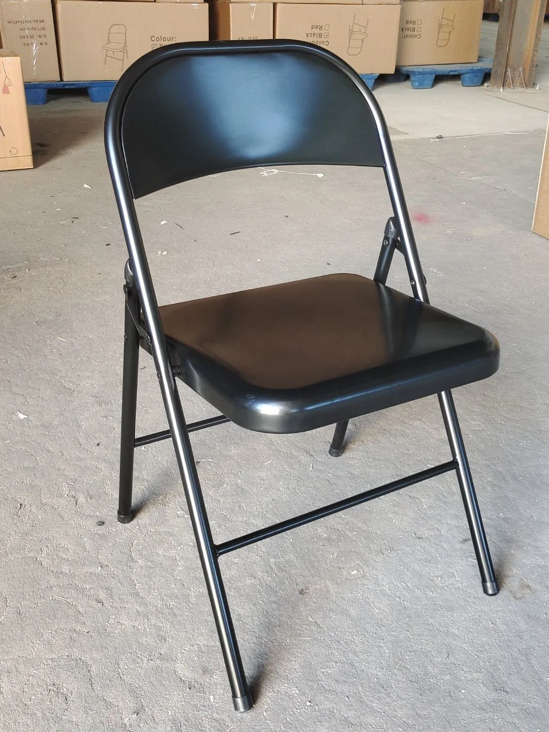 Metal Folding Mainstay Steel Stacking Chairs Sling Patio Stack