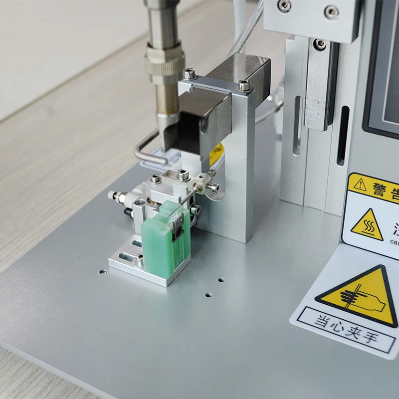 USB Data Cable Making Equipment Small Semi-Automatic Soldering Machine with Connectors for Micro Lightning Type C DB9 D-SUB