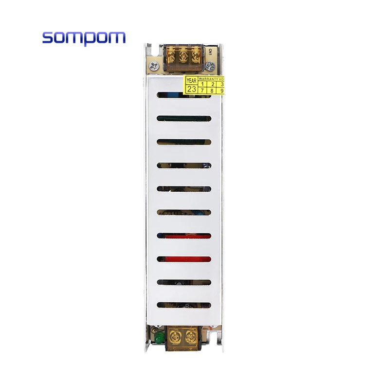 SOMPOM 230VAC to 24VDC Power Supply 75W Slim Switching Power Supply 24V for Led Light With CE RoHS ISO9001 FCC