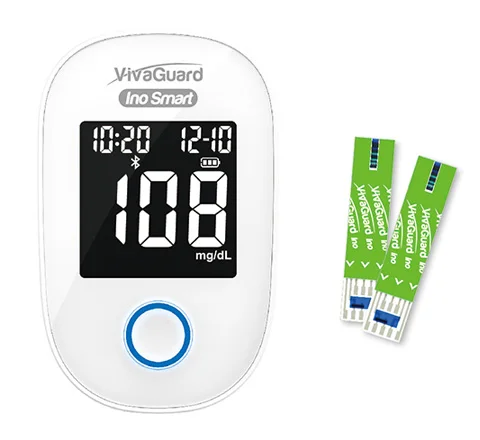 Vivacheck Guard Ino Smart Bluetooth Blood Glucose Meter Combined with Vivaguard Diabetes Management App Available