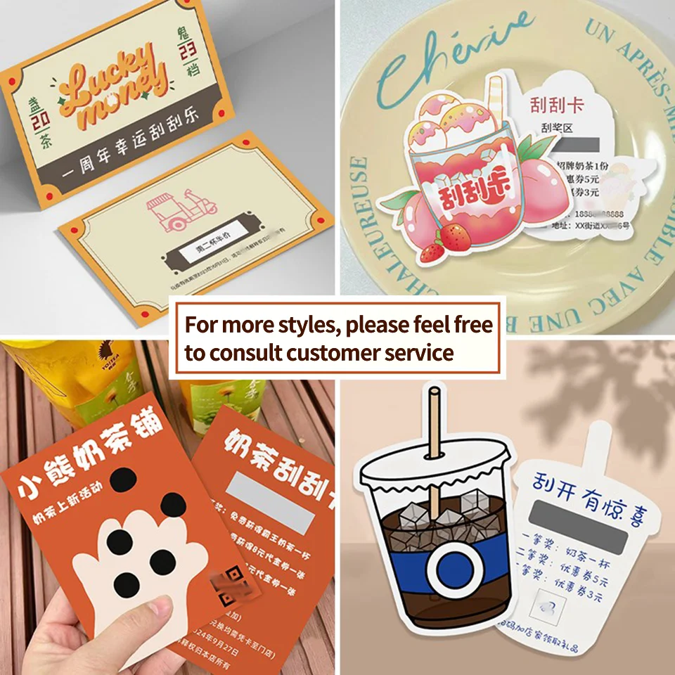Creating Scraper Scraper Card After Sales Service Card Lottery Coupons and Coding Vouchers
