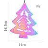 Christmas tree snowflake fluttering/Plated wind chimes