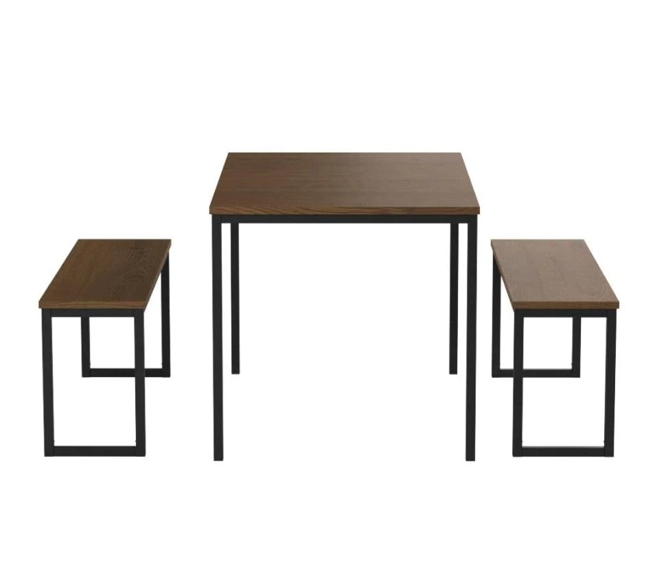 3 Piece Dining Table Set, Breakfast Nook Kitchen Tables Set With Two ...
