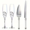 4pcs silver set