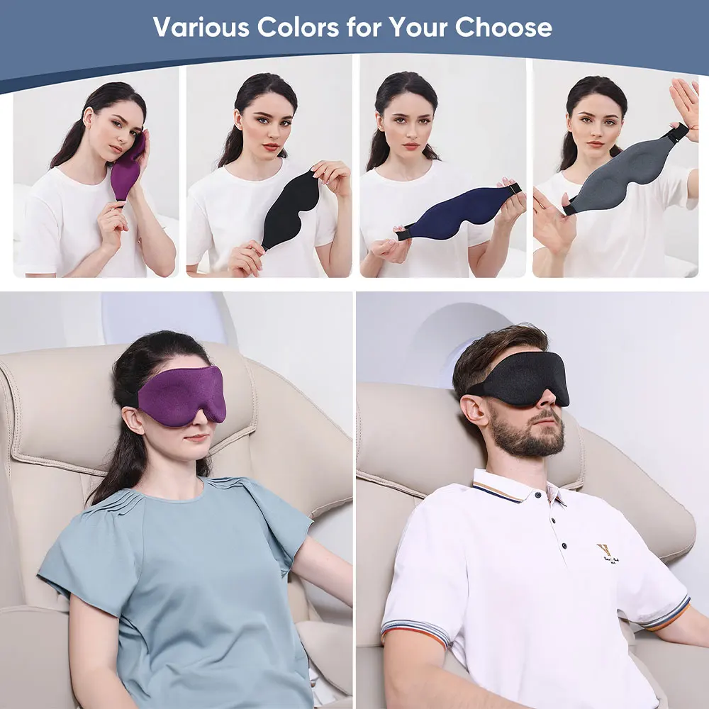 Adjustable 3d Memory Foam Luxury Private Label Custom Travel Night