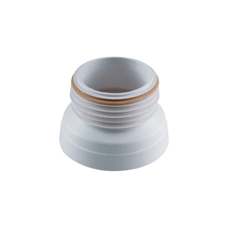 T3307 Modern Design PP+PVC Plastic Offset Sanitary WC Toilet Pan Connector for Bathroom and Hotel Partition