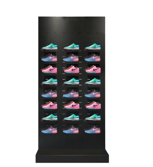 Wall Mount Shoes Display Rack Shoe Display Shelf For Retail Shop Wall
