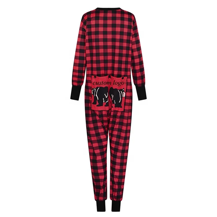 Wholesale One Piece Jumpsuits Christmas Pajamas Custom Printed Family ...