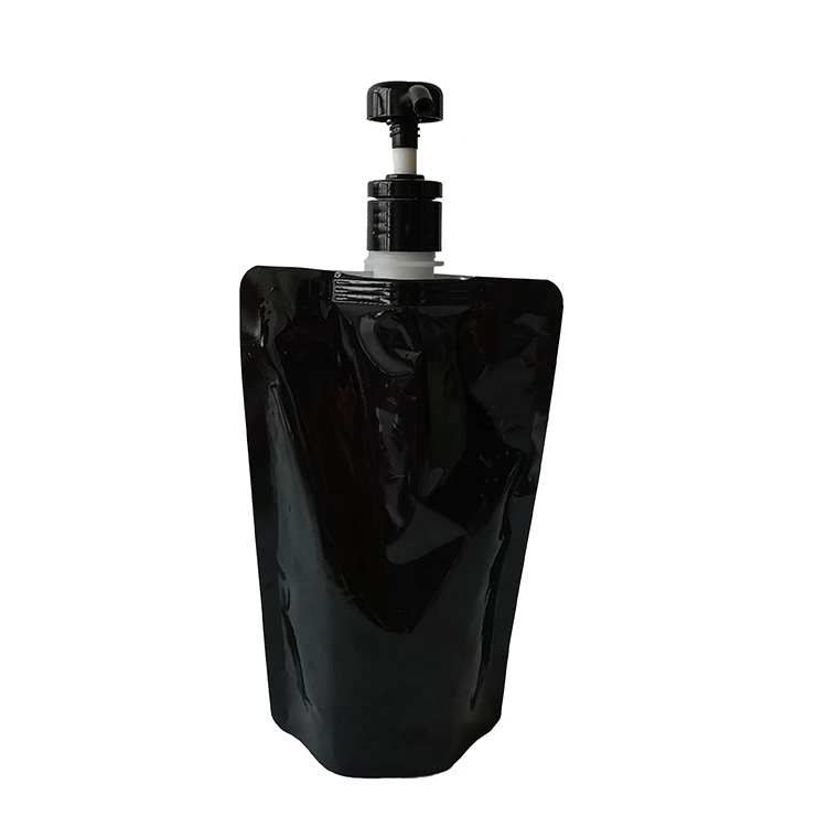 Custom Design Print with Foam Pump Head Stand up Liquid Soap Hand Sanitizer Foam Refillable Pouch Bag