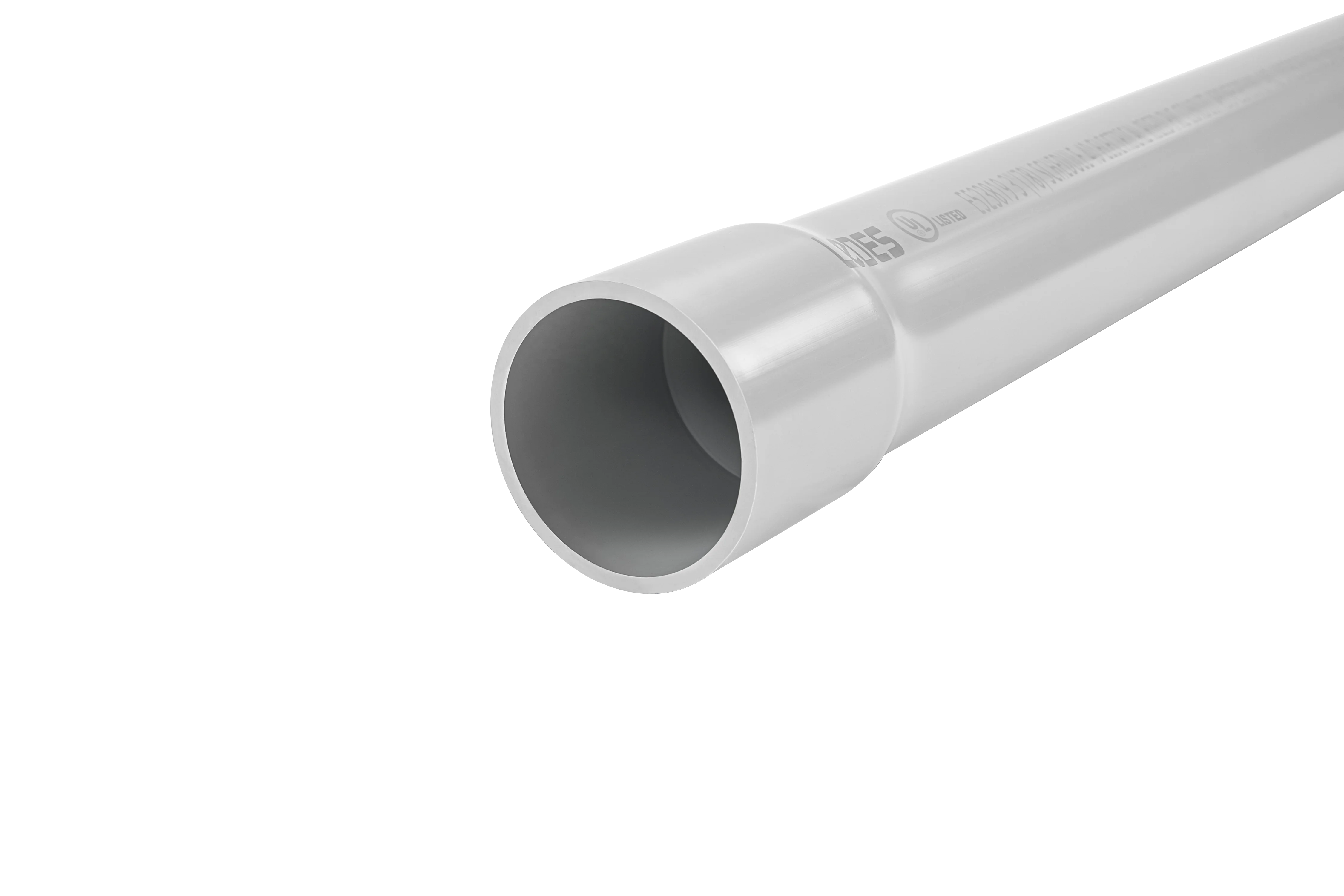 LeDES 3/4" Conduit CSA Schedule 40 PVC Pipe FT4 Fire Rated Sunlight Resistant Trusted China Factory for 1/2" Electrical Conduits