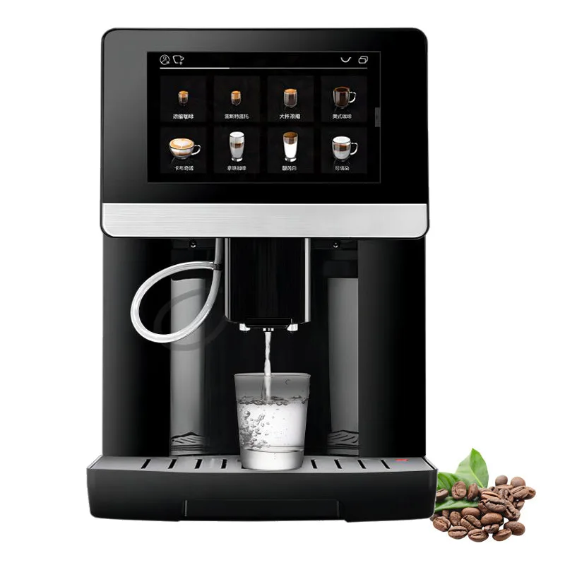 Adjustable Coffee Taste Smart Touch Screen 18 Coffee Recipe Books Full